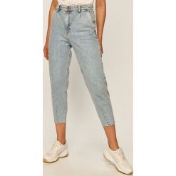 Answear - Jeansy. Niebieskie jeansy damskie ANSWEAR, s, z podwyższonym stanem. Za 149,90 zł.