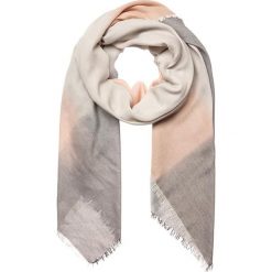 Chusty damskie: Chusta w kolorze szaro-kremowo-brzoskwiniowym – 190 x 80 cm