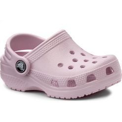 Klapki CROCS - Littles 11441 Ballerina Pink. Różowe sandały dziewczęce Crocs, z tworzywa sztucznego, bez zapięcia. Za 89,00 zł.