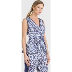 TOP REMO Sportmax Code. Białe bluzki damskie Sportmax Code, bez wzorów, z bawełny, z włoskim kołnierzykiem. Za 425,00 zł.