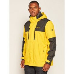 Kurtka hardshell Jack Wolfskin Jasper Flex 1108371. Żółte kurtki sportowe męskie Jack Wolfskin, xl, bez wzorów, z hardshellu, bez kaptura, outdoorowe. W wyprzedaży za 759,00 zł.