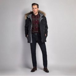 Kurtka męska. Niebieskie kurtki męskie Wittchen, xl, bez wzorów, z poliesteru, klasyczne. W wyprzedaży za 659,90 zł.