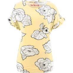 Shirt, krótki rękaw, z kolekcji Maite Kelly bonprix jasnożółty z nadrukiem. Żółte koszulki damskie marki bonprix, z nadrukiem, z wiskozy, bez kołnierzyka. Za 37,99 zł.
