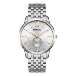 Zegarki męskie: Zegarek męski Doxa Slim Line D155SST