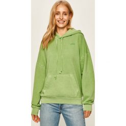Levi's - Bluza. Zielone bluzy damskie Levi's®, s, bez wzorów, z bawełny, z długim rękawem, długie, z kapturem. Za 319,90 zł.