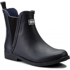 Kalosze BIG STAR - AA274985 Granat. Niebieskie buty zimowe damskie BIG STAR, z materiału. W wyprzedaży za 119,00 zł.
