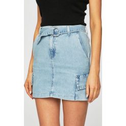 Tally Weijl - Spódnica jeansowa. Niebieskie spódniczki damskie TALLY WEIJL, na co dzień, w paski, z bawełny, casualowe, mini, proste. W wyprzedaży za 79,90 zł.