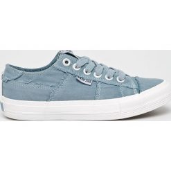 Big Star - Tenisówki. Niebieskie trampki i tenisówki damskie BIG STAR, bez wzorów, z gumy, na sznurówki. W wyprzedaży za 79,90 zł.