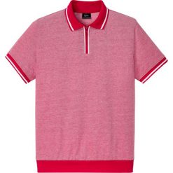 Shirt polo w wygodnym fasonie bonprix czerwień granatu. Czerwone koszulki męskie bonprix, xxl, bez wzorów, polo, bez rękawów. Za 74,99 zł.