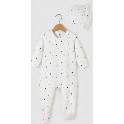 Welurowa piżama z czapeczką - Oeko Tex. Szare bielizna chłopięca marki La Redoute Collections, z bawełny. Za 104,96 zł.