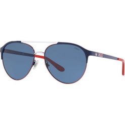 Polo Ralph Lauren - Okulary 0PH3123. Niebieskie okulary przeciwsłoneczne męskie Polo Ralph Lauren, z materiału. Za 549,90 zł.