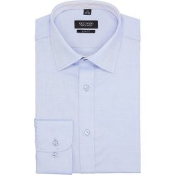 Koszula bexley 2678 długi rękaw slim fit niebieski. Niebieskie koszule męskie Recman, m, bez wzorów, bez kołnierzyka, z długim rękawem. Za 139,00 zł.