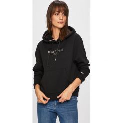 Tommy Jeans - Bluza. Białe bluzy damskie Tommy Jeans, s, bez wzorów, z bawełny, bez rękawów, z kapturem. Za 389,90 zł.