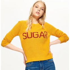 Sweter z napisem - Żółty. Żółte bez kategorii Cropp, s. Za 59,99 zł.