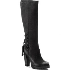 Kozaki EVA MINGE - Ercilia 2O 17SM1372223EF 401. Czarne buty zimowe damskie marki Eva Minge, ze skóry, na obcasie. W wyprzedaży za 349,00 zł.