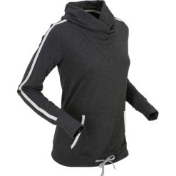 Bluzy rozpinane damskie: Lekka bluza, długi rękaw bonprix antracytowy melanż