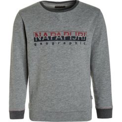 Napapijri BOYSTER CREW Bluza med grey. Szare bluzy chłopięce Napapijri, z bawełny. W wyprzedaży za 199,20 zł.