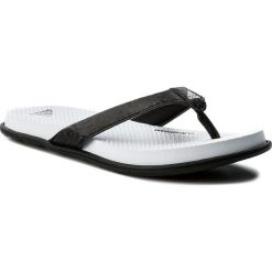 Japonki adidas - Cloudfoam One Y W CG2806 Cblack/Cblack/Aerblu. Czarne klapki damskie Adidas, bez wzorów, z tworzywa sztucznego, bez obcasa. W wyprzedaży za 119,00 zł.