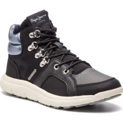 Sneakersy PEPE JEANS - Hyke W Camu PLS30761 Black 999. Czarne półbuty damskie Pepe Jeans, z jeansu. W wyprzedaży za 199,00 zł.
