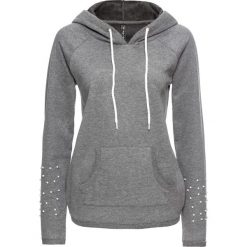 Bluzy damskie: Bluza z perełkami bonprix szary melanż