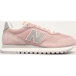 New Balance - Buty WL527LD. Różowe buty sportowe damskie New Balance, bez wzorów, ze skóry, sportowe. Za 299,90 zł.