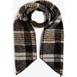 Pieces - Szalik damski – Pcipyrine, czarny. Czarne szaliki damskie Pieces, w kratkę. Za 89,95 zł.