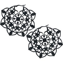 Kolczyki damskie: Wildcat Floral Hoop Kolczyki standard