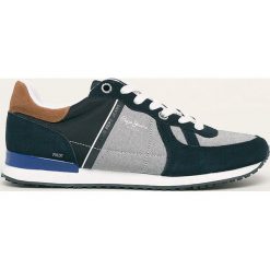 Pepe Jeans - Buty Tinker Zero Sailor. Niebieskie sneakersy męskie Pepe Jeans, z jeansu, na sznurówki. W wyprzedaży za 259,90 zł.