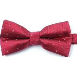 Czerwona Mucha w Drobny Wzór, Męska MUVRN0034. Czerwone muszki męskie Vernon, w paski, eleganckie. Za 29,00 zł.