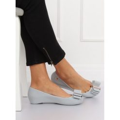 Balerinki meliski szare CK87-P GREY. Szare baleriny damskie z gumy. Za 49,95 zł.