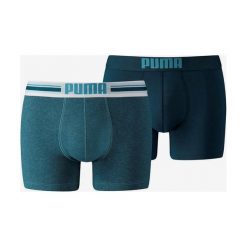 Puma Logo Boxers 2 pcs Niebieski. Niebieskie bokserki męskie Puma, bez wzorów, z elastanu. Za 68,95 zł.