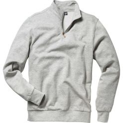 Bluza bonprix jasnoszary melanż. Szare bluzy męskie bonprix, s, bez wzorów, ze stójką, bez rękawów, bez kaptura. Za 69,99 zł.