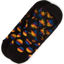 Skarpety Stopki Unisex HAPPY SOCKS - SUD06-9000 Czarny Kolorowy. Czarne skarpetki damskie Happy Socks, bez wzorów, z elastanu. Za 32,90 zł.