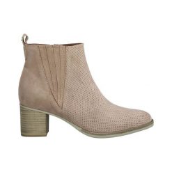Tamaris Botki przydymiony róż female różowy 38. Różowe botki damskie Tamaris, ze skóry, eleganckie, na zamek. Za 339,00 zł.