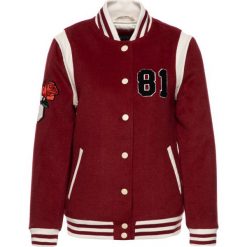 Kurtka bomber Guess W94L88 WC2S0. Czerwone kurtki damskie Guess, s, z aplikacjami, z poliesteru, bez kaptura. W wyprzedaży za 369,00 zł.