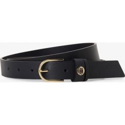 Tommy Hilfiger - Damski pasek skórzany, niebieski. Niebieskie paski damskie TOMMY HILFIGER, w paski. Za 179,95 zł.