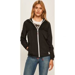 Guess Jeans - Kurtka. Czarne kurtki damskie Guess Jeans, s, z aplikacjami, z poliesteru, krótkie. Za 399,90 zł.