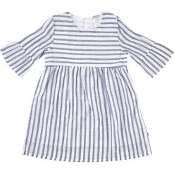 Sukienka "Summer Styles" w kolorze szaro-białym. Szare sukienki niemowlęce Jacky, w paski, z bawełny, bez rękawów, midi, rozkloszowane. W wyprzedaży za 49,95 zł.