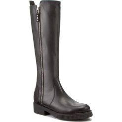 Oficerki KARINO - 2518/076-F Czarny/Lico. Czarne buty zimowe damskie marki Karino, ze skóry, na obcasie. W wyprzedaży za 339,00 zł.