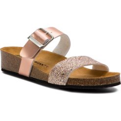 Klapki DR. BRINKMANN - 701297 Nude 42. Różowe klapki damskie marki Dr. Brinkmann, z aplikacjami, ze skóry ekologicznej, bez obcasa. Za 159,00 zł.