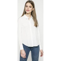 Vero Moda - Koszula Nicky. Białe bluzki damskie marki Vero Moda, s, z poliesteru, klasyczne, z klasycznym kołnierzykiem, z długim rękawem. W wyprzedaży za 69,90 zł.