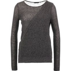 Swetry klasyczne damskie: Sisley Sweter dark grey