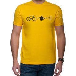 Koszulka T-SHIRT Kawa + szosa = :). Koszulki męskie studioixi, m, z nadrukiem, bez kołnierzyka. Za 69,00 zł.