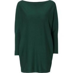 Freequent Długi sweter Sally ciemnozielony female zielony S/M (38/40). Zielone swetry damskie Freequent, s, bez wzorów, z dzianiny, z długim rękawem, długie, bez kaptura. Za 229,00 zł.