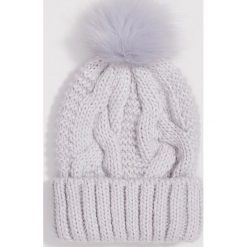Czapka z dodatkiem wełny - Niebieski. Niebieskie czapki damskie Sinsay, bez wzorów, z wełny. Za 24,99 zł.