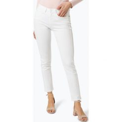 Opus - Spodnie damskie – Emily Satin Stripe, biały. Spodnie damskie Opus. Za 369,95 zł.