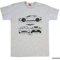 T-shirty męskie: koszulka ASTON MARTIN DB10 GRAY tshirt