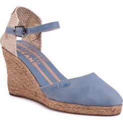 Espadryle PEPE JEANS - Wendy Bass PLS90434 Avedon 543. Niebieskie espadryle damskie Pepe Jeans, bez wzorów, z jeansu, bez obcasa, na obcasie. W wyprzedaży za 169,00 zł.