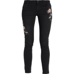 Jeansy damskie: Cartoon Jeansy Straight Leg black denim