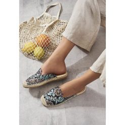 Czarno-Różowe Klapki Genius. Różowe espadryle damskie Born2be, z haftami. Za 59,99 zł.